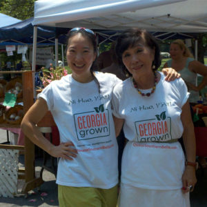 Natalie and her mother, Margaret sell their award-winning sauces and do healthy cooking demos at local farmers markets